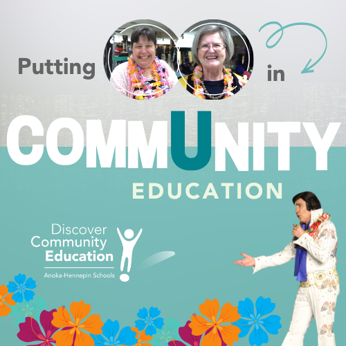  Cover graphic for Putting 'U' in Community Education Elvis video